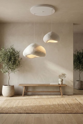 Hanglamp - Wit - 2 x 40 W