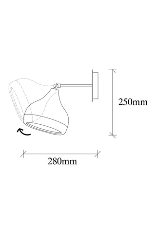 Wandlamp Yildo  - Zwart - 40 W
