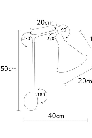 Wandlamp Berceste - Goudkleurig - 40 W