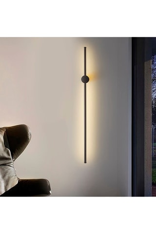 Ledwandlamp - Zwart - 18 W