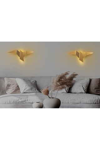 Ledwandlamp Pacali - Goudkleurig - 1 W