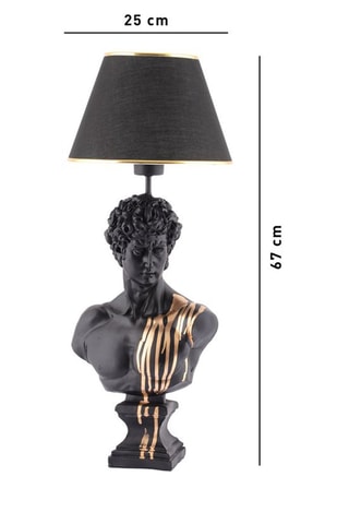 Lampe à poser - Noir et doré - 45 - 60 W
