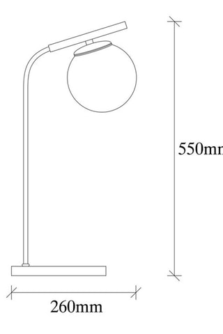 Lampe à poser Yildiz - Noir et doré - 100 W