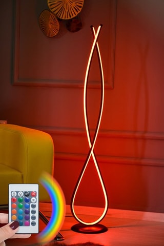 Lampe LED à poser Infinity Black 
Blanc et noir