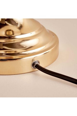 Lampe à poser - Beige et doré