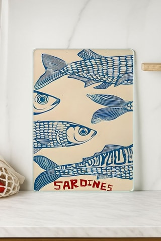 Tábua de cortar em vidro temperado e silicone