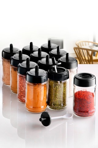 12 frascos para especiarias 300 ml