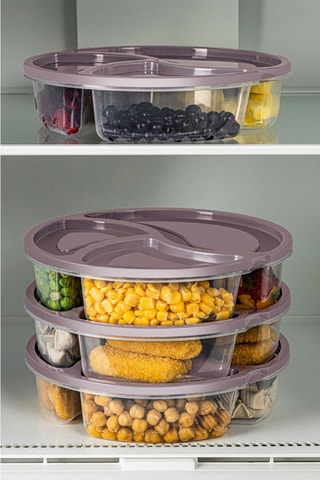 4 caixas de conservação - 21 x 21 x 5 cm