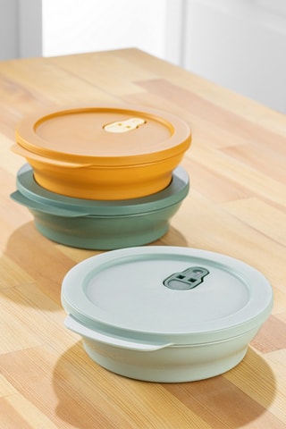 3 caixas de conservação - 18,5 x 20 x 6 cm