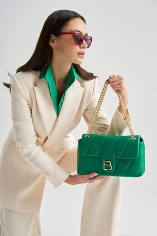 Handtas Smaragdgroen - Groen