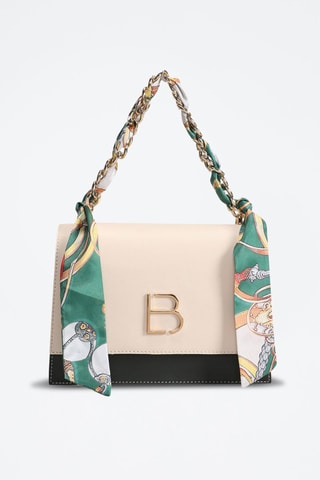 Handtas Ecru en Zwart - Beige