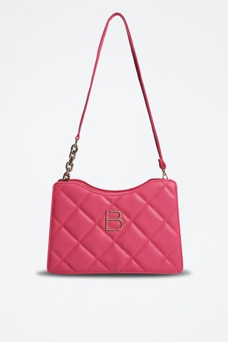 Doorgestikte Schouderhandtas Roze - Lucky Bees - Roze