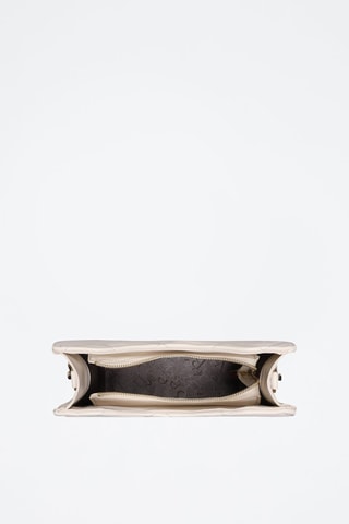 Doorgestikte Schouderhandtas Crèmekleurig - Lucky Bees - Beige