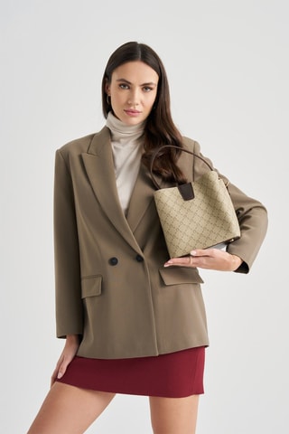 Handtas Beige en Bruin - Beige