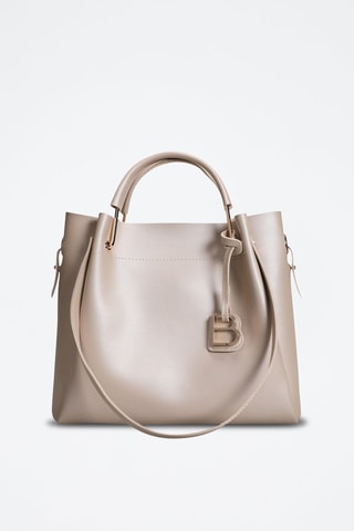 Handtas en Clutch Beige   - Goudkleurig