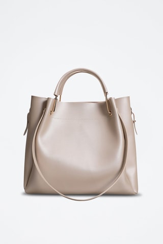 Handtas en Clutch Beige   - Goudkleurig