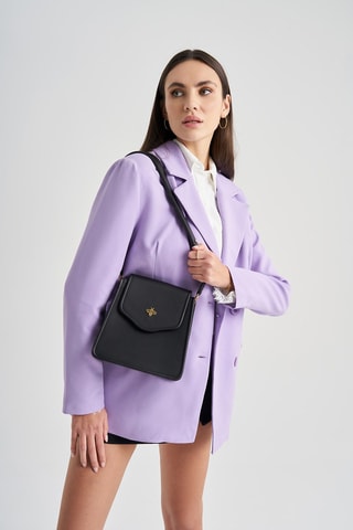 Mala a tiracolo Preto  - Preto