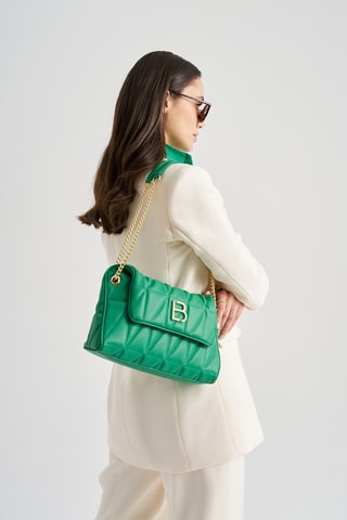 Schoudertas Groen - Lucky Bees - Groen