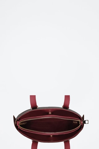 Handtas Bruin en Bordeauxrood - Lucky Bees - Bruin