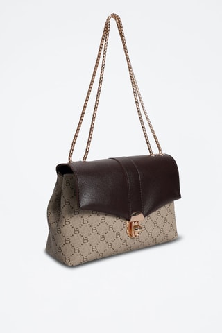 Handtas Crèmekleurig en Bruin - Beige