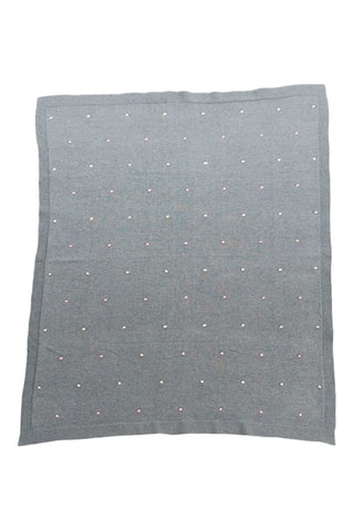 Couverture en coton biologique - Gris clair - 80 x 100 cm