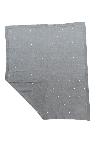 Couverture en coton biologique - Gris clair - 80 x 100 cm