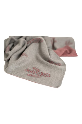 Couverture en coton biologique - Gris - 80 x 100 cm