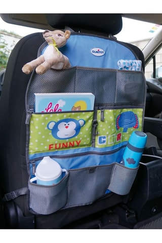 Organisateur de voiture - Bleu cobalt et gris foncé