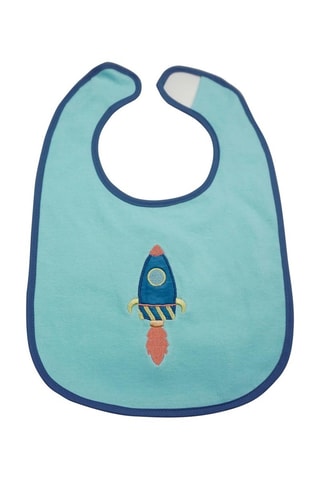 5 bavoirs - Blanc et bleu