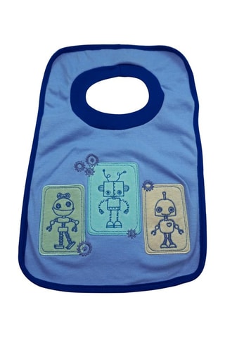 2 bavoirs - Bleu et blanc