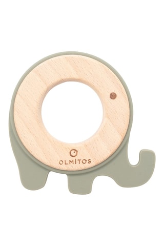 Anneau de dentition en silicone et hêtre