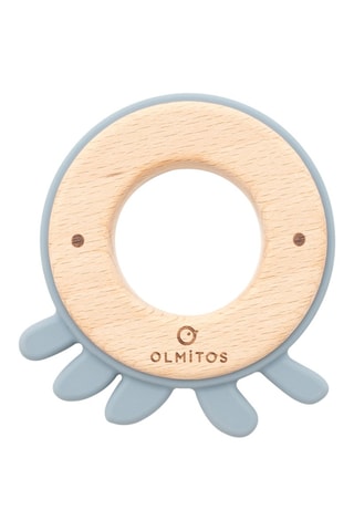 Anneau de dentition en silicone et hêtre