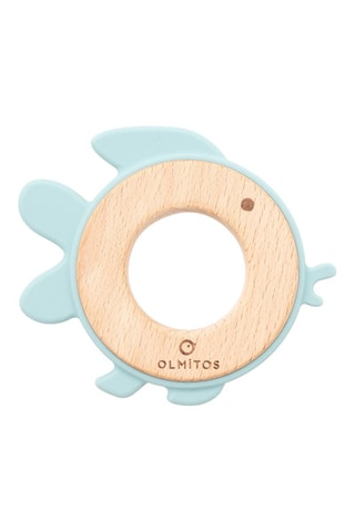 Anneau de dentition en silicone et hêtre