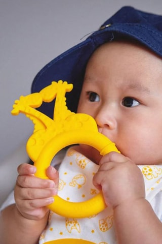 Anneau de dentition en silicone sans BPA - Dès 6 mois