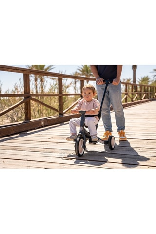 Tricycle évolutif multifonction - Bleu nuit et gris foncé - Dès 12 mois - Jusqu’à 5 ans