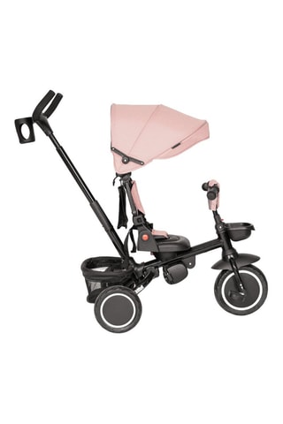 Tricycle évolutif multifonction - Noir et rose poudré - Dès 1 à 5 ans - Jusqu’à 25 kg