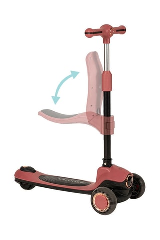 Trottinette évolutive 2-en-1 - Vieux rose et noir - Dès 12 mois - Jusqu'à 50 kg