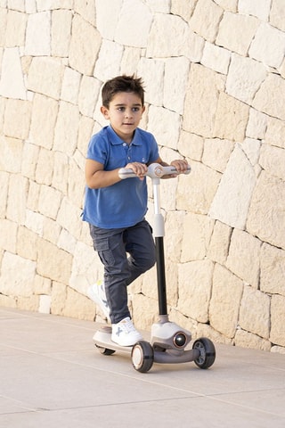 Trottinette évolutive 2-en-1 - Beige et marron - Dès 12 mois - Jusqu'à 50 kg