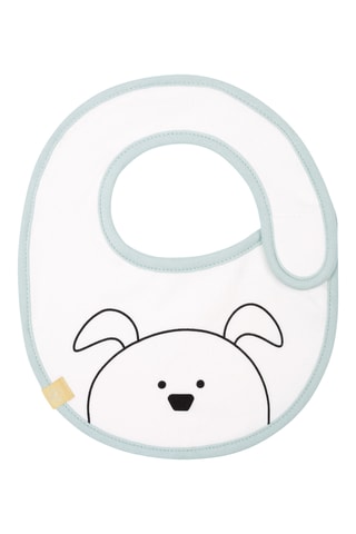 Bavoir en coton biologique - Blanc - Dès la naissance