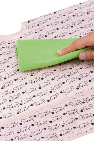 Bavoir tablier - Rose - Dès 9 mois