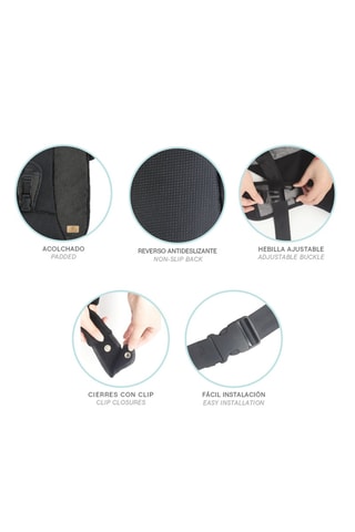 Adaptateur de ceinture de sécurité de grossesse - Noir - Dès la naissance