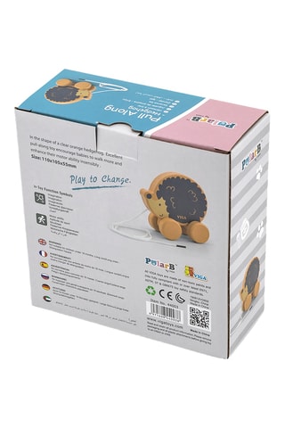 Hérisson à tirer en bois - Dès 18 mois