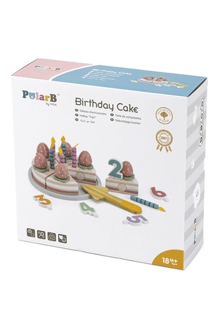 Gâteau d'anniversaire en bois - 25 pièces - Dès 18 mois