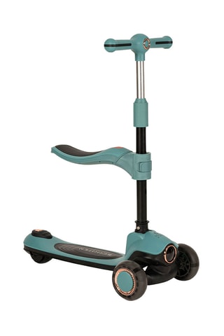 Trottinette évolutive 2-en-1 - Bleu canard et noir - Dès 1 an - Jusqu’à 50 kg