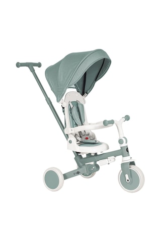 Tricycle évolutif multifonction - Blanc et vert d'eau - Dès 12 mois - Jusqu’à 25 kg