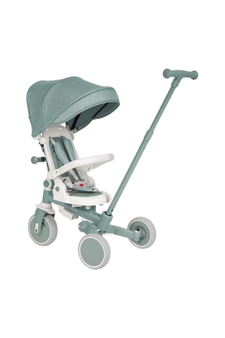 Tricycle évolutif multifonction - Blanc et vert d'eau - Dès 12 mois - Jusqu’à 25 kg