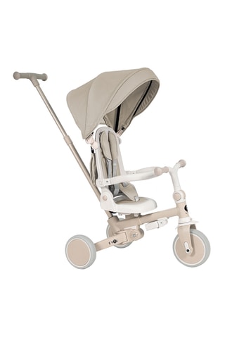Tricycle évolutif multifonction - Blanc et beige - Dès 12 mois - Jusqu’à 25 kg