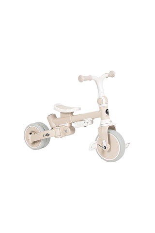 Tricycle évolutif multifonction - Blanc et beige - Dès 12 mois - Jusqu’à 25 kg