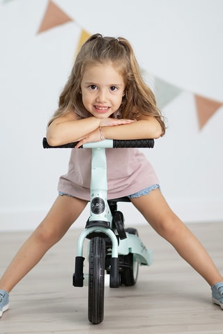 Tricycle multifonction - Vert d'eau et noir - Dès 12 mois - Jusqu’à 25 kg