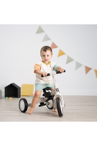 Tricycle multifonction - Blanc et noir - Dès 12 mois - Jusqu’à 25 kg